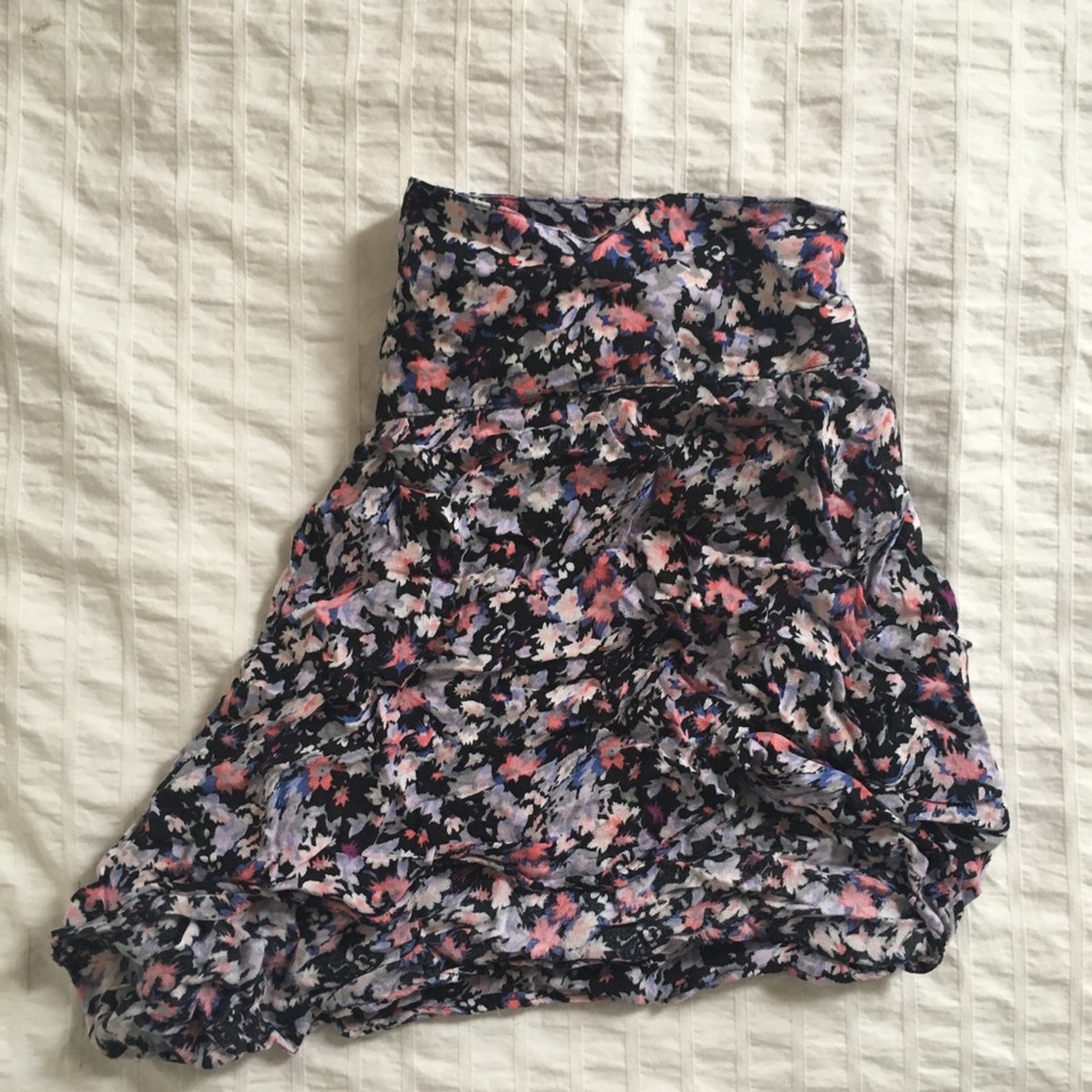 Flower Print Flowy Shorts